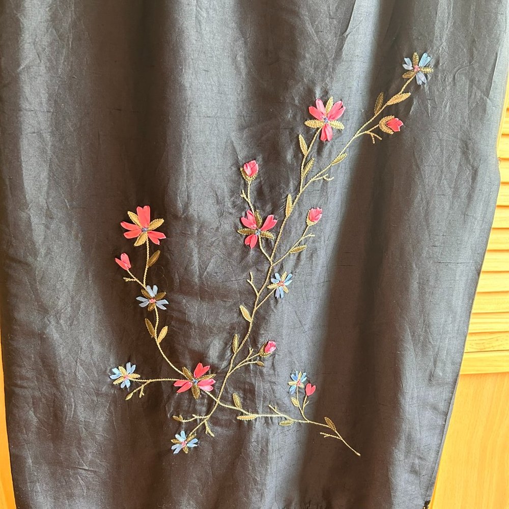 Liz Claiborne Floral Fringe Midi Skirt - Picture 2 of 2